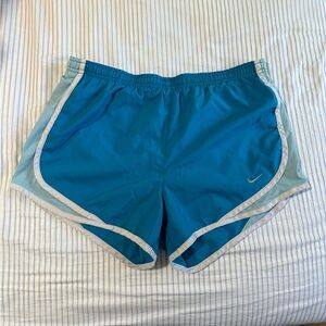 Blue Nike shorts